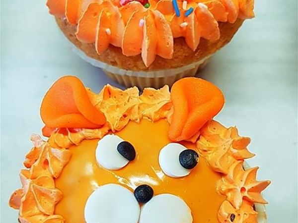 Oranje cupcake
